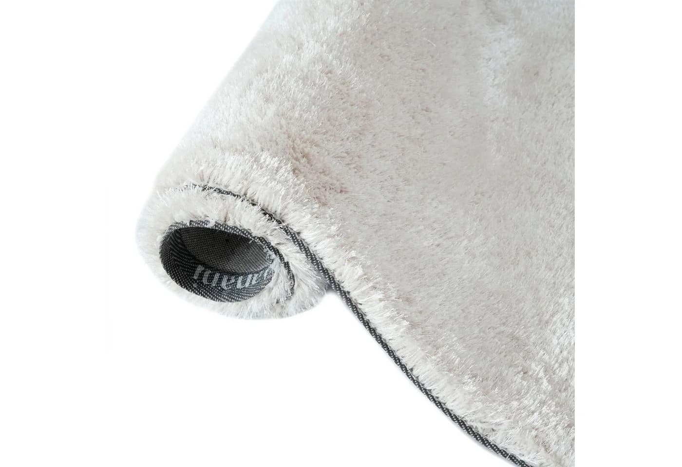 Bruno Banani Hochflor-Teppich Dana Bean Shape Weiß U-förmig - Bild 5