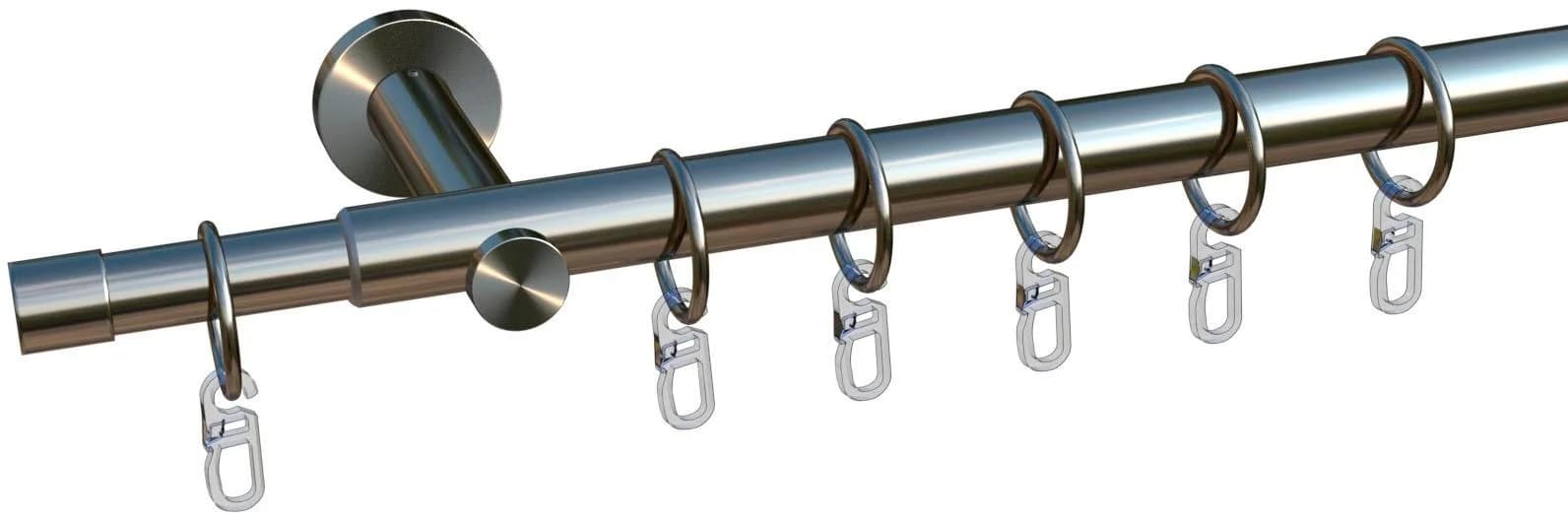OTTO HOME Gardinenstange Kappe 1-läufig silber ausziehbar 130-240cm - Bild 4