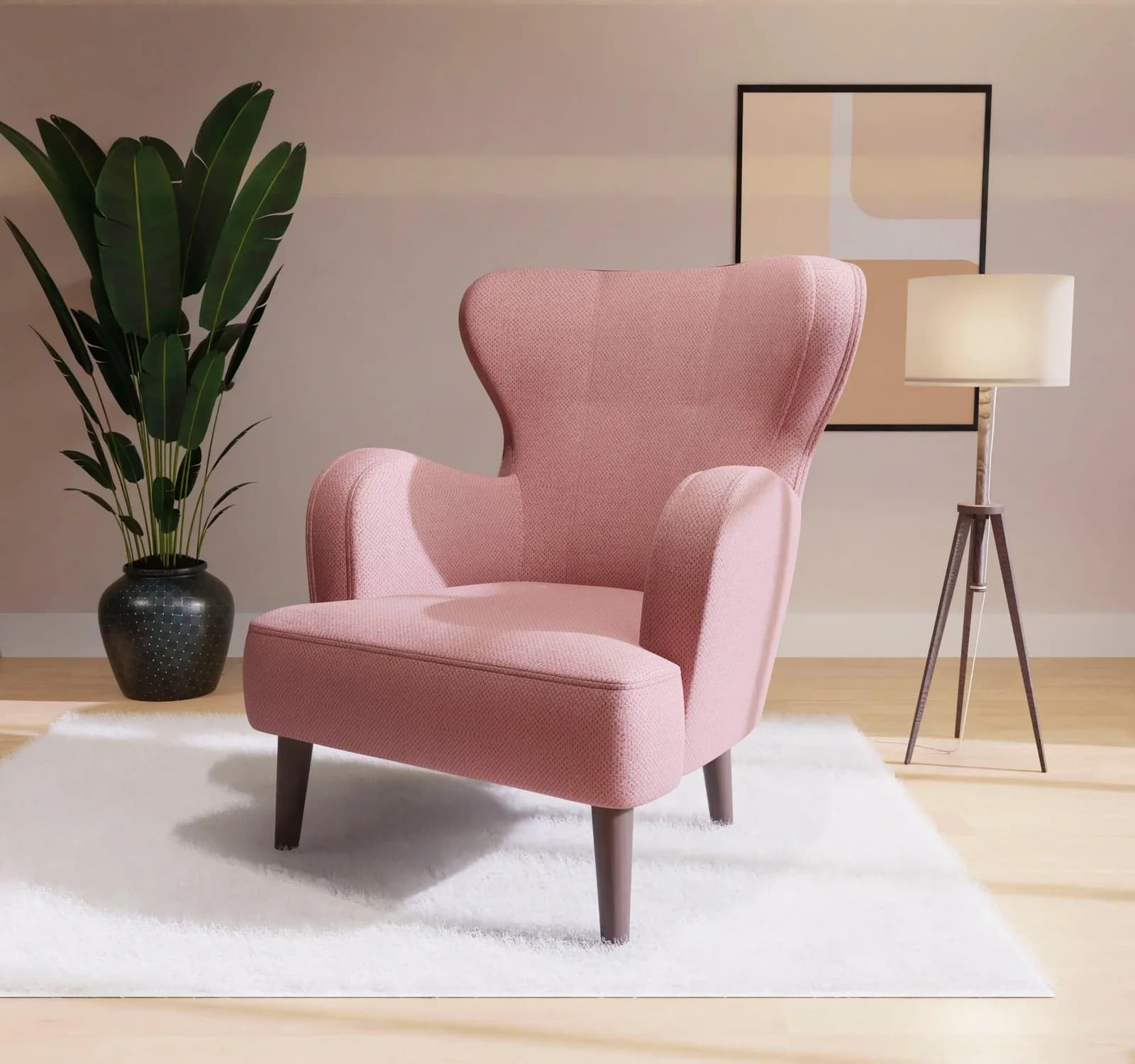 Home Affaire Sessel SICILIA Rosa Moderner Ohrensessel
