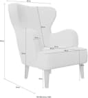 Home Affaire Sessel SICILIA Beige Moderner Ohrensessel Bild 5