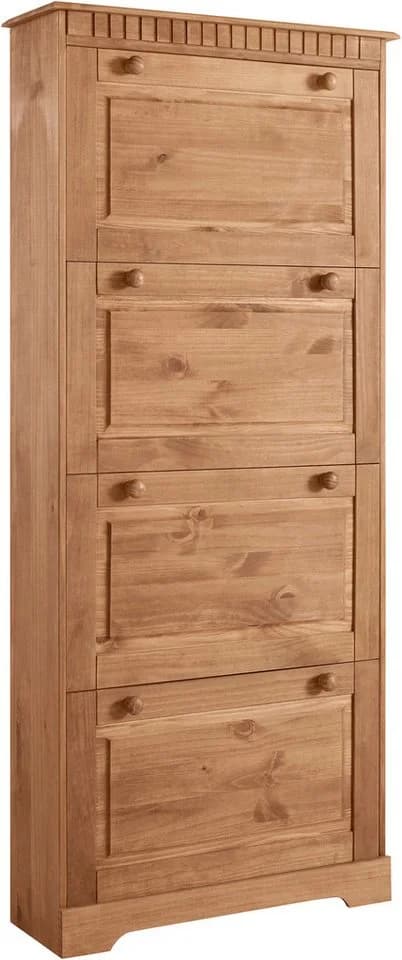 OTTO HOME Schuhschrank Lisa Beige 4 Klappen FSC Holz