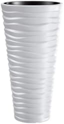 Prosperplast Blumentopf Sand slim Weiß Kunststoff Bild 1