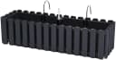 PROSPERPLAST Balkonkasten Boardee Fence W Anthrazit Kunststoff Bild 2
