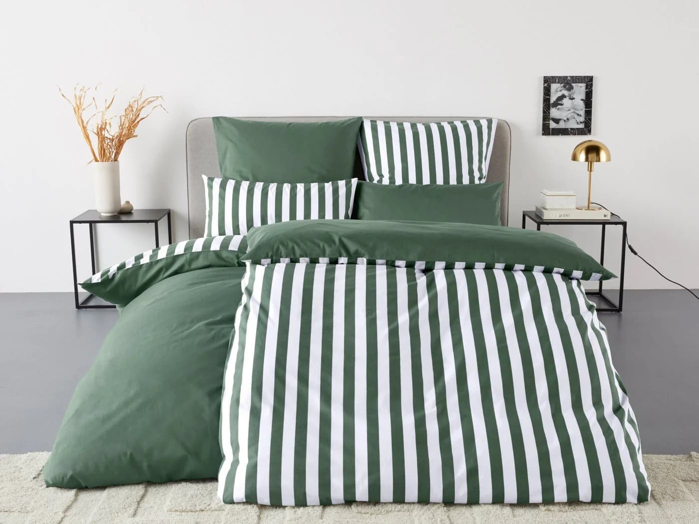 OTTO home Wendebettwäsche Greta Grün Mako-Satin - Bild 2