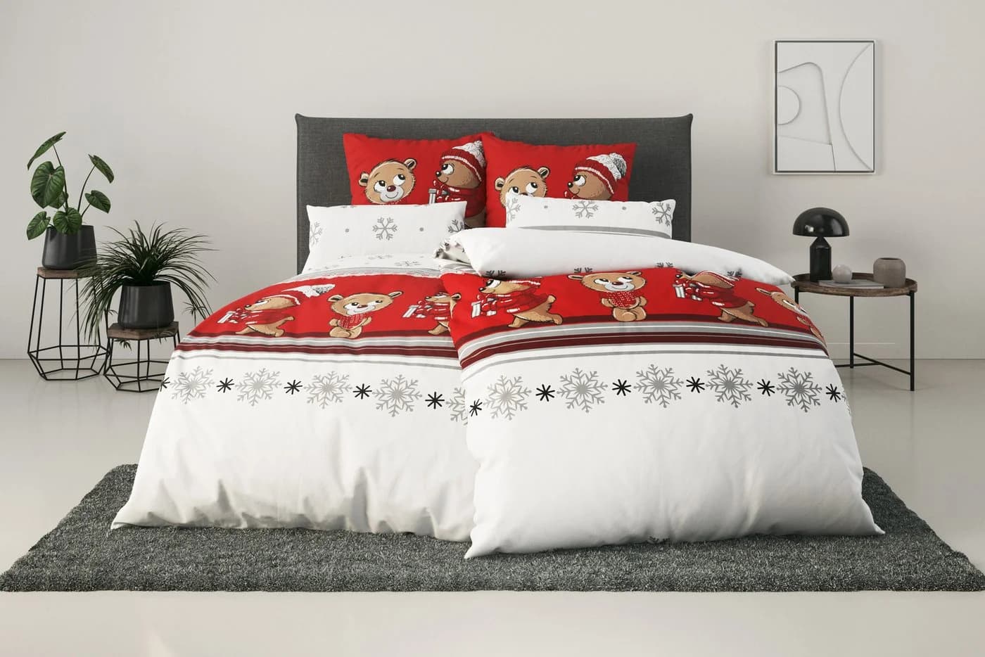 OTTO HOME Bettwäsche Janina Rosa Bärchen 100% Baumwolle