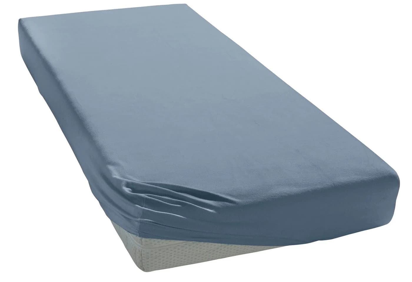 OTTO HOME Spannbettlaken 100% Baumwolle Blau Jersey - Bild 2