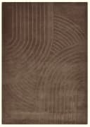 OTTO HOME Wollteppich Gabbo Design Braun Handgetuftet Hoch-Tief-Effekt Bild 1