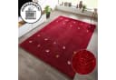 THEKO Wollteppich Gabbeh Motiv Handgetuftet Bordeaux Bild 2