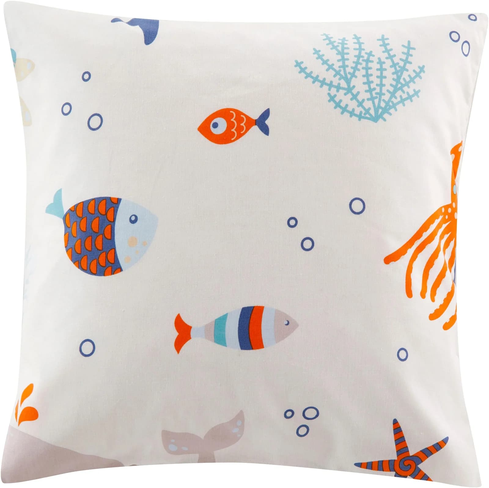 OTTO HOME Dekokissen 2er Set Ocean Motiv Weiß Polyester Baumwolle