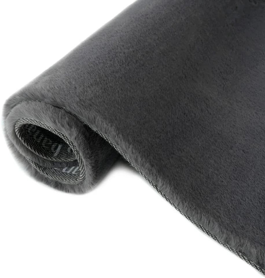 Bruno Banani Hochflor-Teppich Rabbit 2 Bean U-förmig Anthrazit - Bild 5