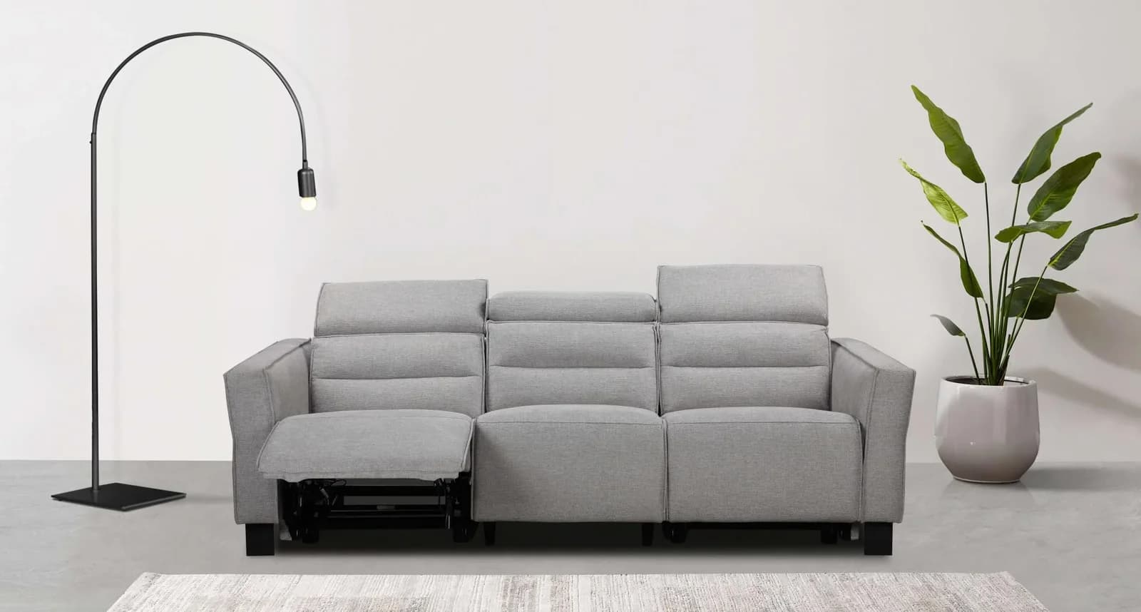 Home Affaire Carpari 3-Sitzer Sofa mit Relaxfunktion und USB-Anschlüssen
