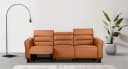 Home Affaire Carpari 3-Sitzer Sofa Elektrische Relaxfunktion Cognac Kunstleder Bild 2