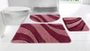 OTTO home Badematte Anna Bordeaux Modern Wellen-Motiv Bild 2