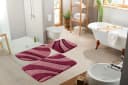OTTO home Badematte Anna Bordeaux Modern Wellen-Motiv Bild 3