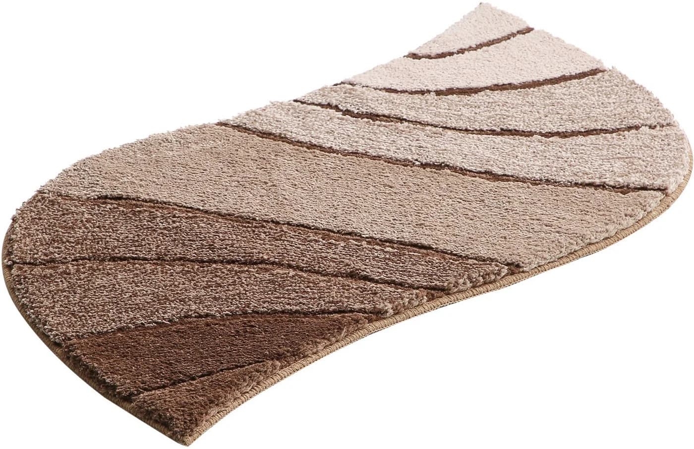 OTTO home Badematte Josie Beige Wellen-Motiv Rutschhemmend