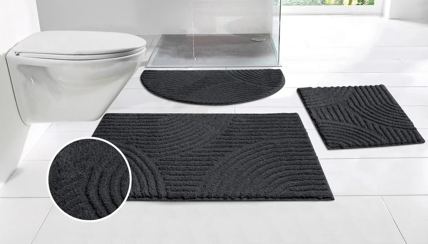 OTTO home Badematte Ognon Modernes Muster Anthrazit - Bild 2