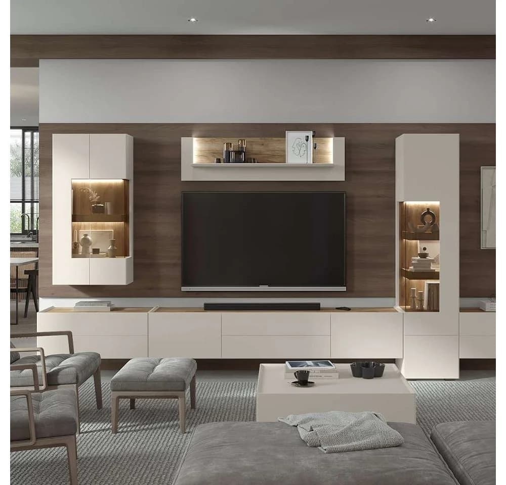 OTTO HOME Vitrine Sky45 Beige mit LED-Beleuchtung - Bild 5