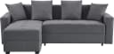 Ecksofa KILLAM L-Form Anthrazit mit Schlaffunktion und Bettkasten Bild 1