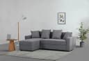 Ecksofa KILLAM L-Form Anthrazit mit Schlaffunktion und Bettkasten Bild 2