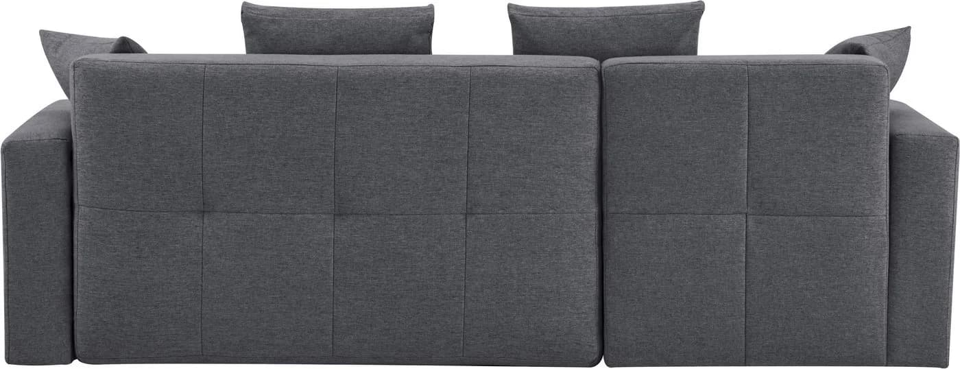 Ecksofa KILLAM L-Form Anthrazit mit Schlaffunktion und Bettkasten - Bild 4