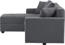 Ecksofa KILLAM L-Form Anthrazit mit Schlaffunktion und Bettkasten Bild 5