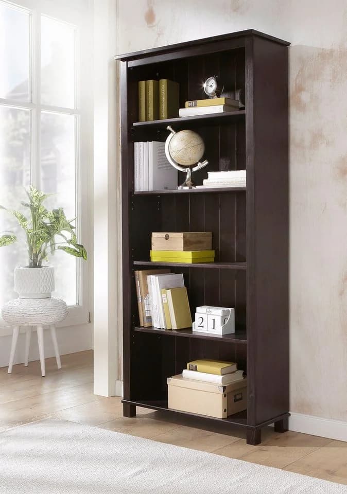 OTTO HOME Regal Pivo Dunkelbraun Massivholz Kiefer