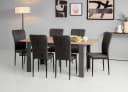 Home Affaire Esstisch Bergamo Grau Anthrazit Artisan Eiche Ausziehbar Bild 1