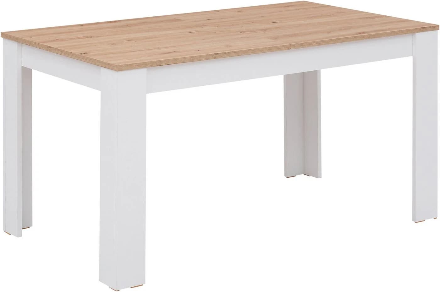 Home Affaire Esstisch Bergamo Weiß Artisan Eiche Ausziehbar - Bild 3