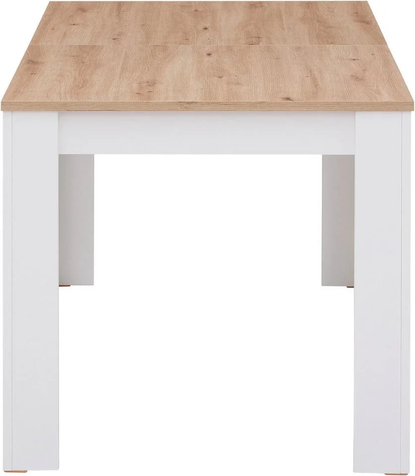 Home Affaire Esstisch Bergamo Weiß Artisan Eiche Ausziehbar - Bild 5