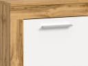 HOME AFFAIRE Lowboard AOSTA Weiß/Wotan Eiche Nachbildung mit 2 Klappen Bild 5