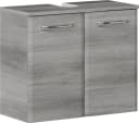 Waschbeckenunterschrank SAPHIR Quickset 60 cm Grau mit Türdämpfer Bild 1