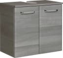 Waschbeckenunterschrank SAPHIR Quickset 60 cm Grau mit Türdämpfer Bild 2