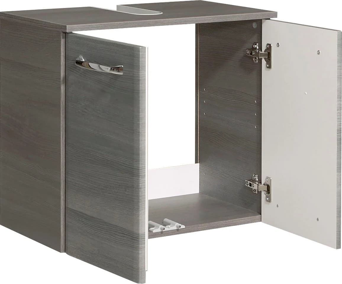 Waschbeckenunterschrank SAPHIR Quickset 60 cm Grau mit Türdämpfer - Bild 3