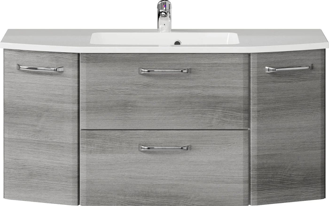 Waschtisch SAPHIR Quickset 112 cm Grau Mineralguss - Bild 2