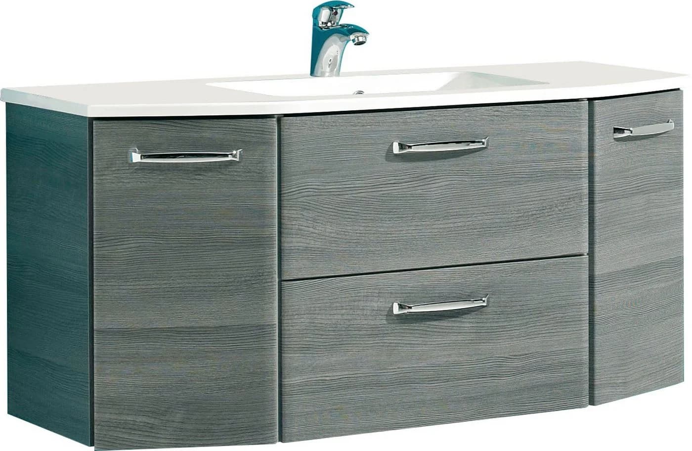 Waschtisch SAPHIR Quickset 112 cm Grau Mineralguss - Bild 4