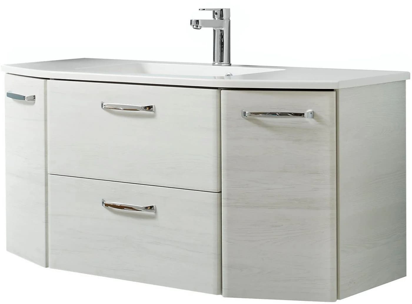 Badmöbel-Set SAPHIR Quickset 936 mit LED-Spiegelschrank und Mineralgussbecken - Bild 4