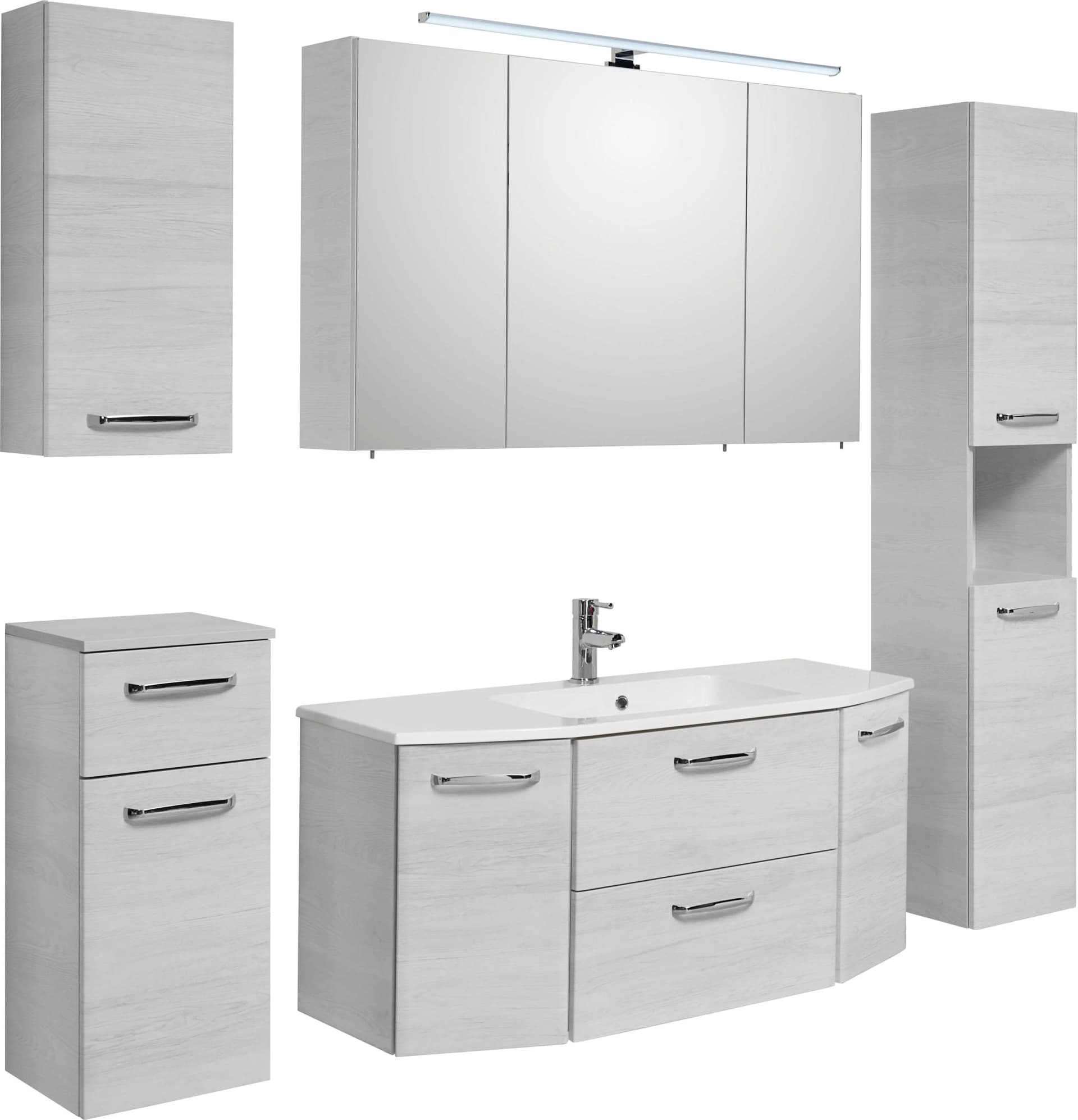 Badmöbel-Set SAPHIR Quickset 936 5-teilig mit LED-Spiegelschrank - Bild 5