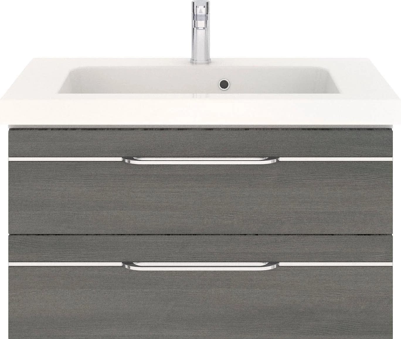 Baur Versand Badmöbel-Set SAPHIR "Balto Sprint Waschplatz mit Mineralmarmor-Waschtisch"