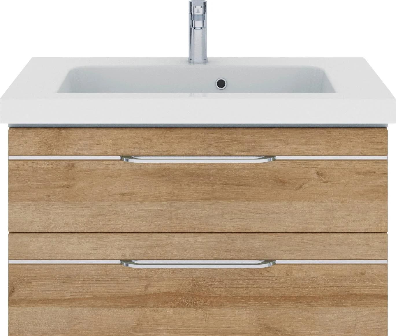 Baur Versand Badmöbel-Set Balto Sprint Mineralmarmor-Waschtisch 92 cm
