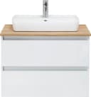 SAPHIR Quickset 360 Waschtisch Weiß Glanz mit Keramik-Aufsatzbecken Bild 4