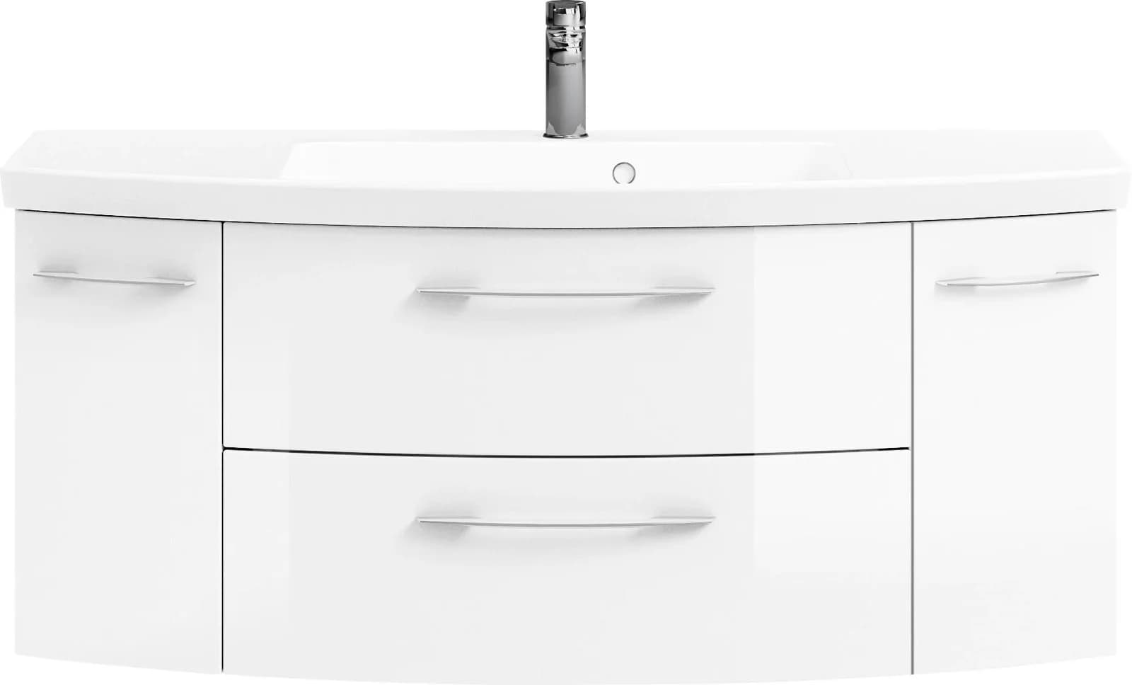 Badmöbel-Set SAPHIR Cassca Sprint Mineralmarmor-Waschtisch mit Unterschrank