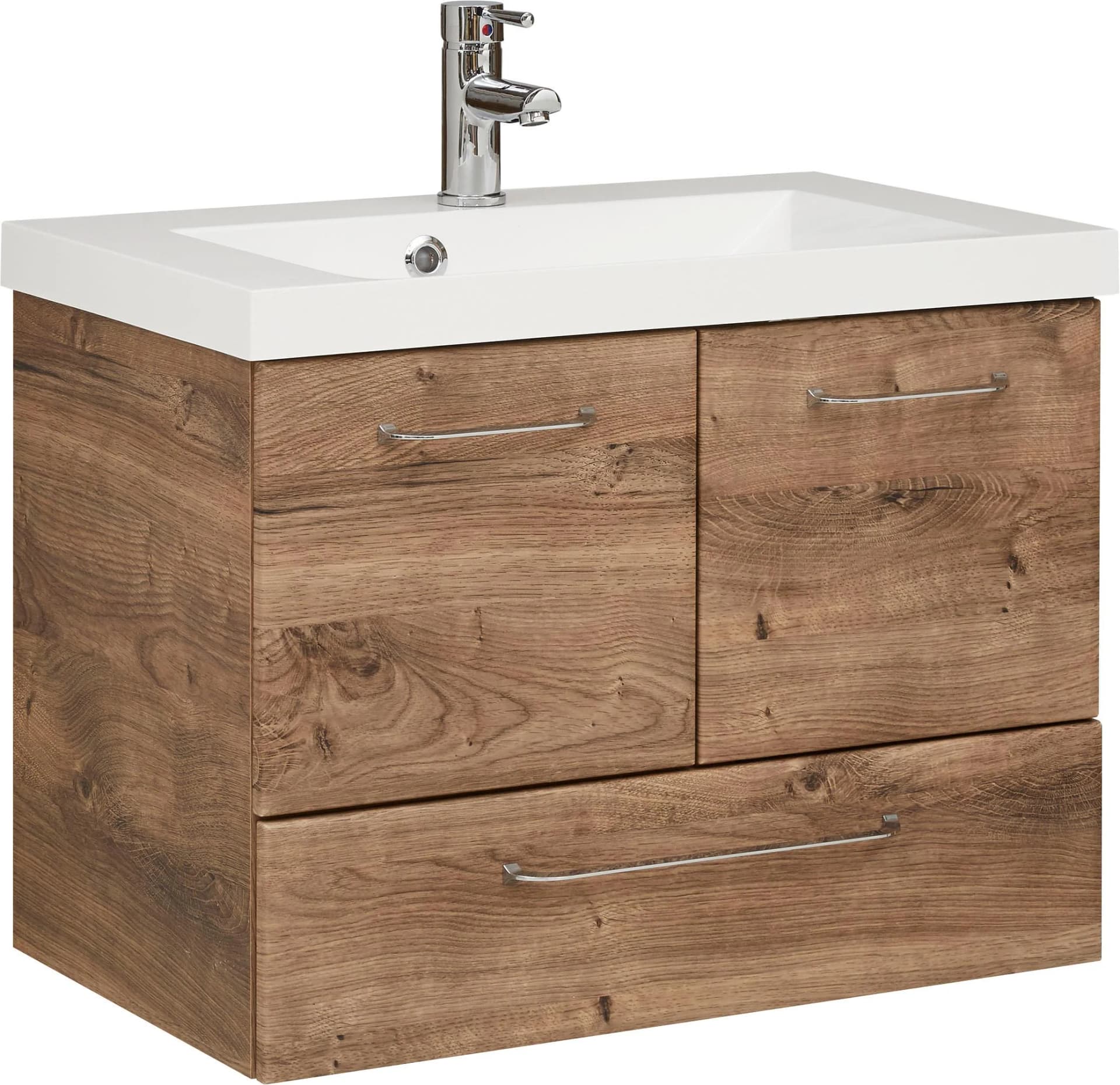 Waschtisch SAPHIR Quickset mit Unterschrank Eiche Ribbeck 74 cm