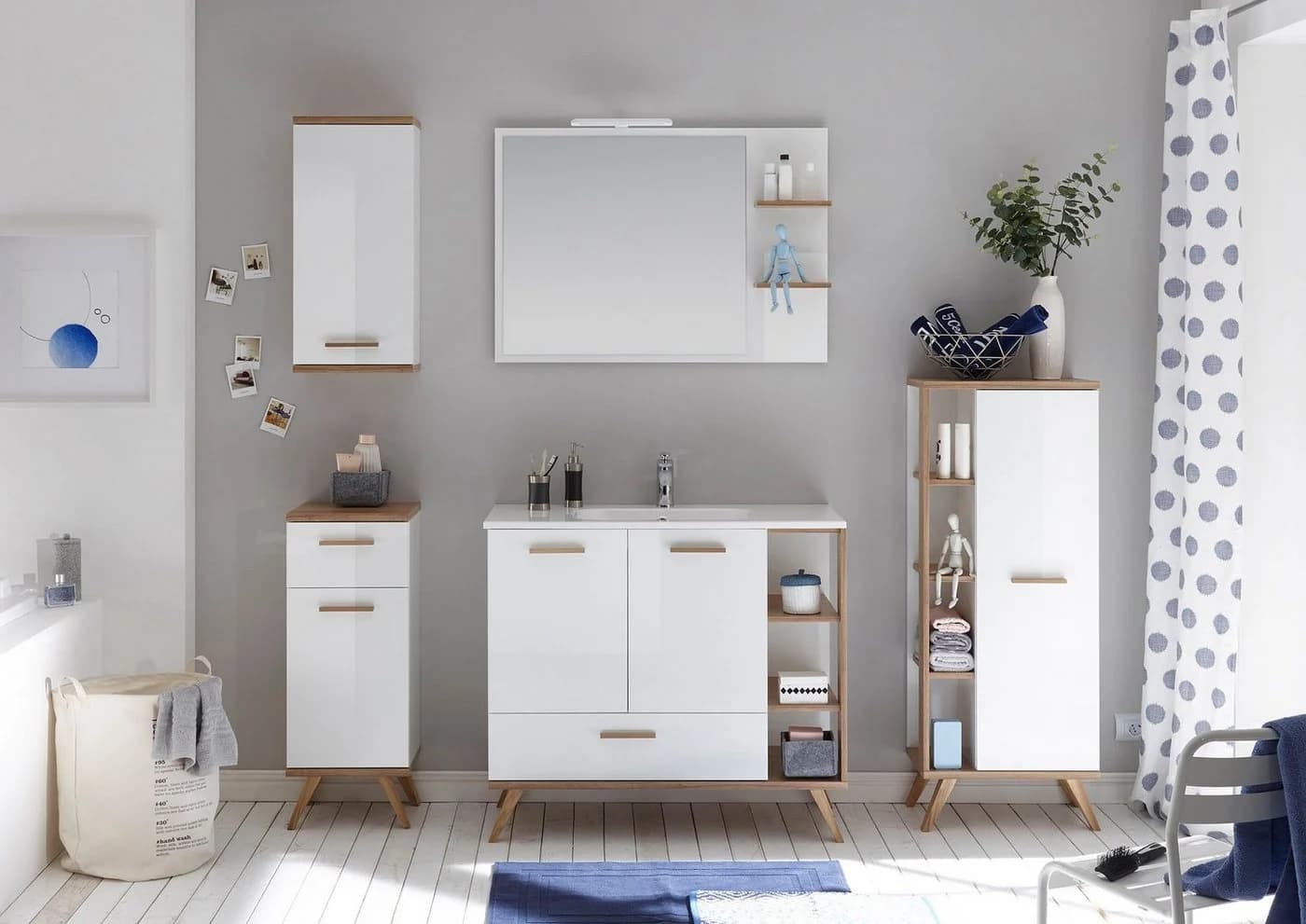 Midischrank SAPHIR Quickset mit Türdämpfer und seitlichen Ablagen - Bild 5