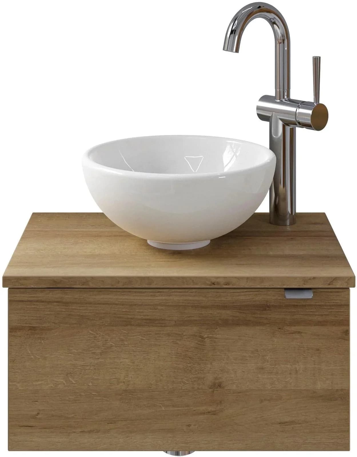 Waschtisch SAPHIR Serie 6915 mit Unterschrank Riviera Eiche
