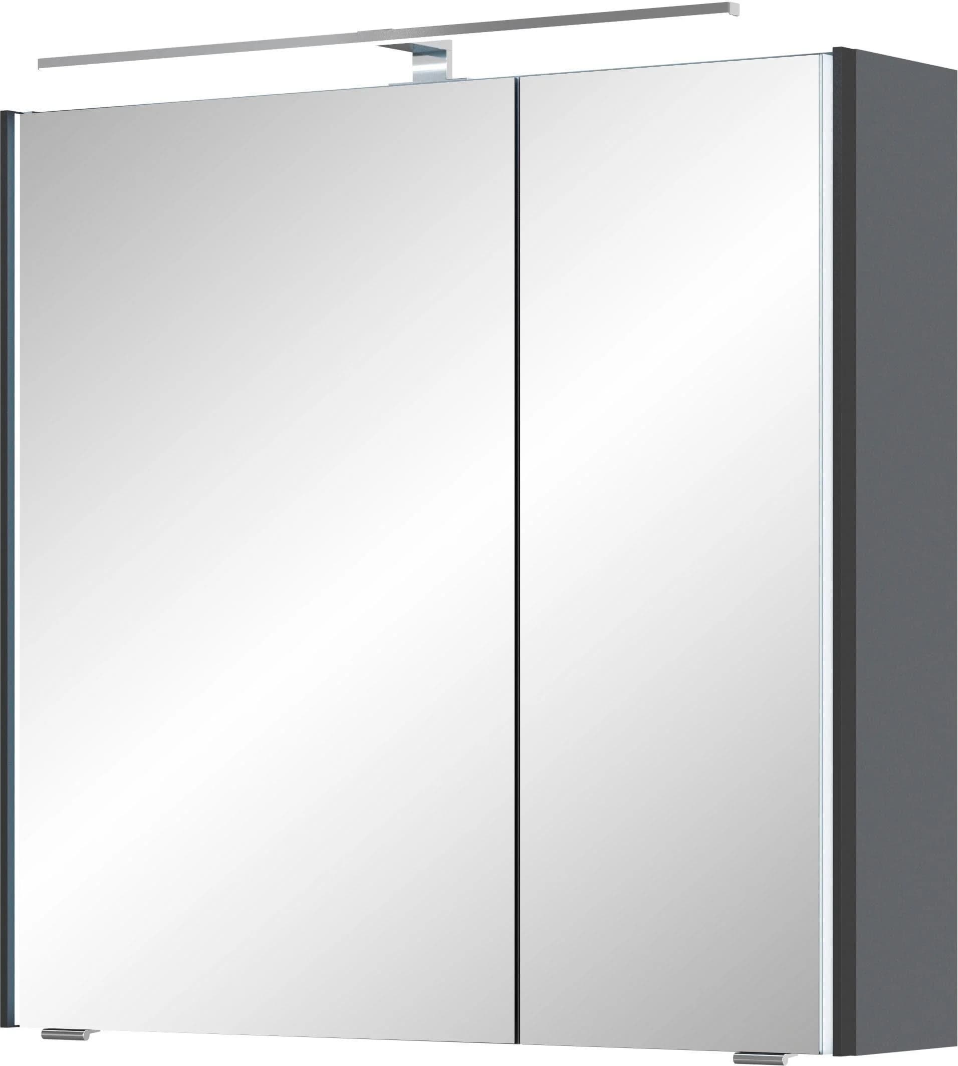 Spiegelschrank SAPHIR 7045 mit LED und Türdämpfung Grau