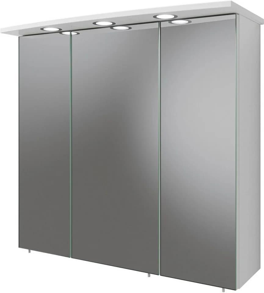 Spiegelschrank SAPHIR Quickset 316 Weiß Glanz 3 Spiegeltüren LED - Bild 2