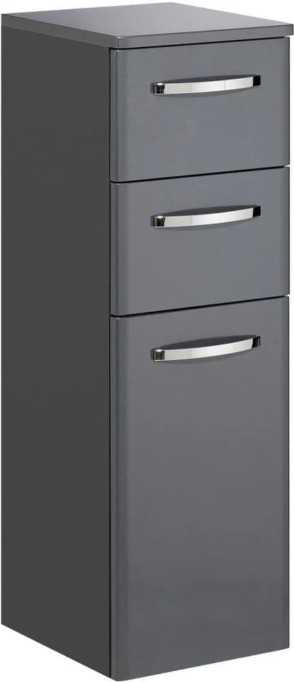Saphir Badmöbel-Set Quickset 327 5-teilig Anthrazit Hochglanz mit LED-Spiegel - Bild 3