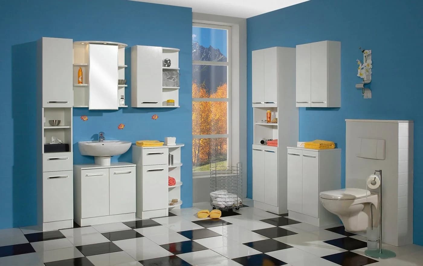 Saphir Eckregal Quickset 335 Weiß für Hängeschrank