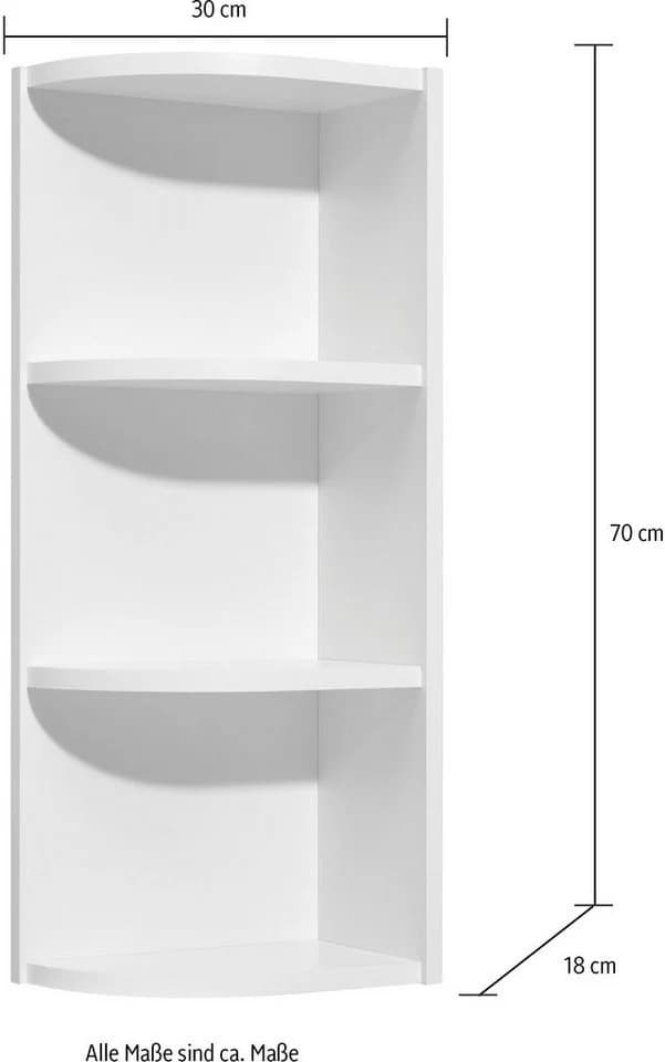 Saphir Eckregal Quickset 335 Weiß für Hängeschrank - Bild 3
