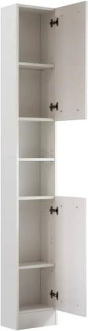 Hochschrank SAPHIR Quickset 335 Weiß Glanz 2 Türen Bild 1